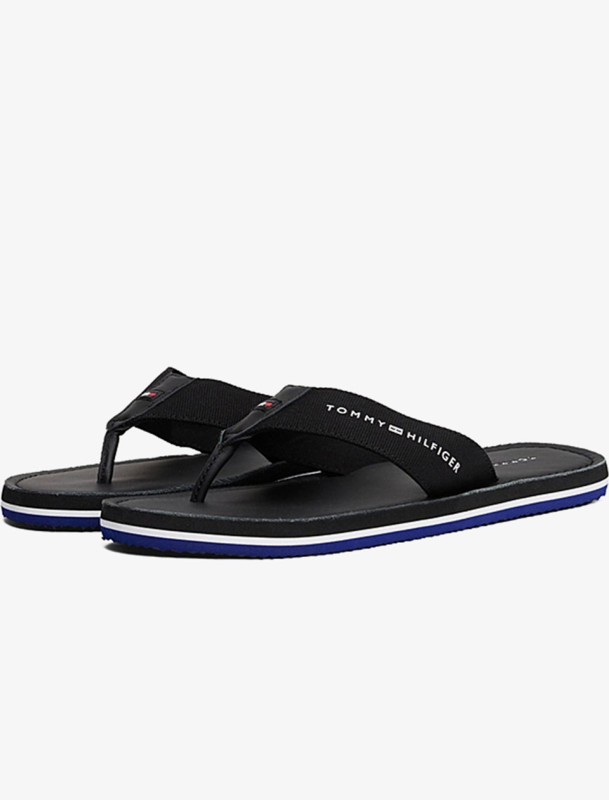 Tommy Hilfiger Erkek Siyah Terlik Tommy Hilfiger Erkek Siyah Terlik