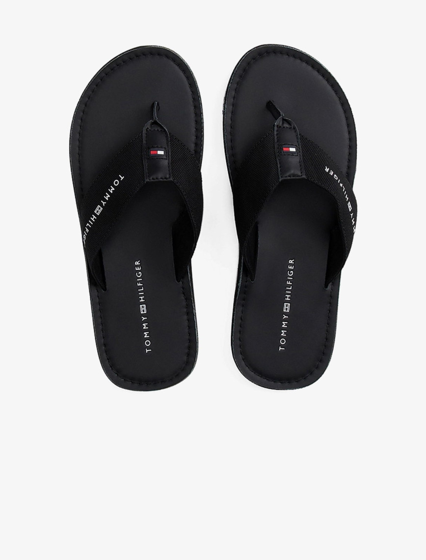 Tommy Hilfiger Erkek Siyah Terlik Tommy Hilfiger Erkek Siyah Terlik