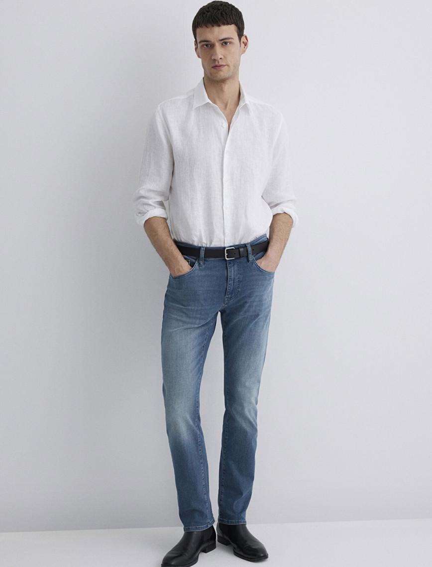 Mavi Marcus Lux Black Puslu İndigo Mavisi Jean Pantolon 0035189560