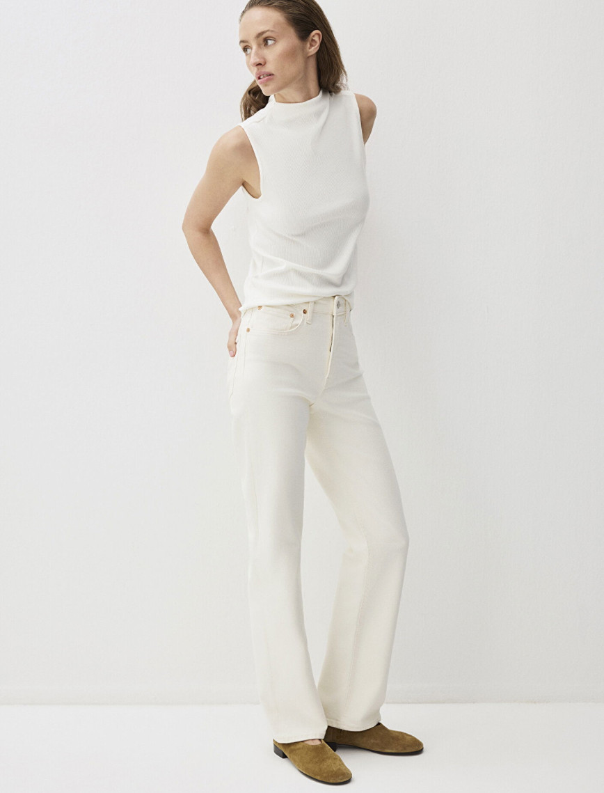 Mavi Sky Classic Denim Ekru Jean Pantolon 1010627-88689