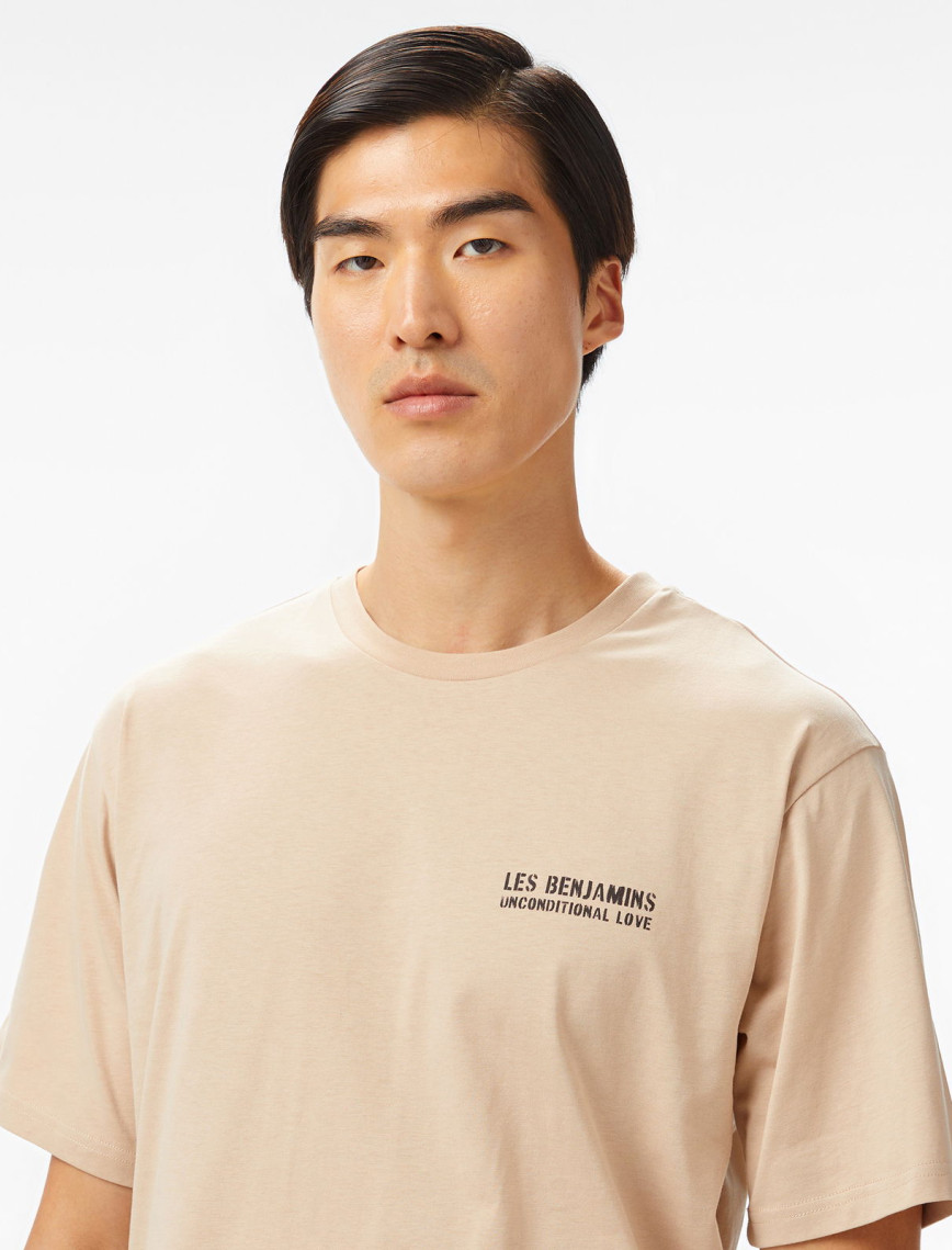 Les Benjamins Erkek Bej T-Shirt Les Benjamins Erkek Bej T-Shirt