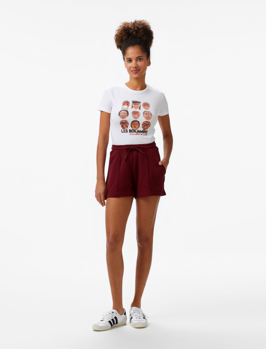 Les Benjamins Kadın Beyaz T-Shirt