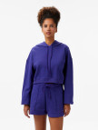 Les Benjamins Kadın Mor Crop Hoodie Les Benjamins Kadın Mor Crop Hoodie
