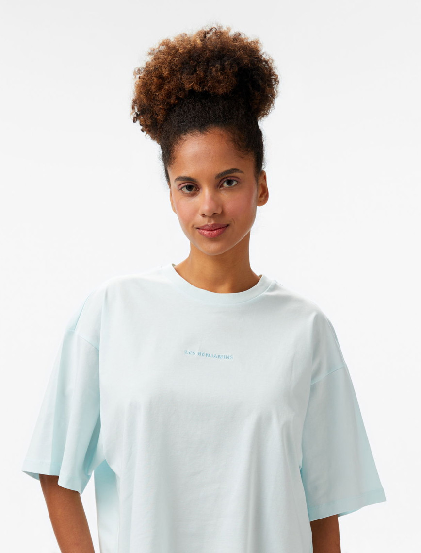 Les Benjamins Kadın Mavi T-Shirt Les Benjamins Kadın Mavi T-Shirt