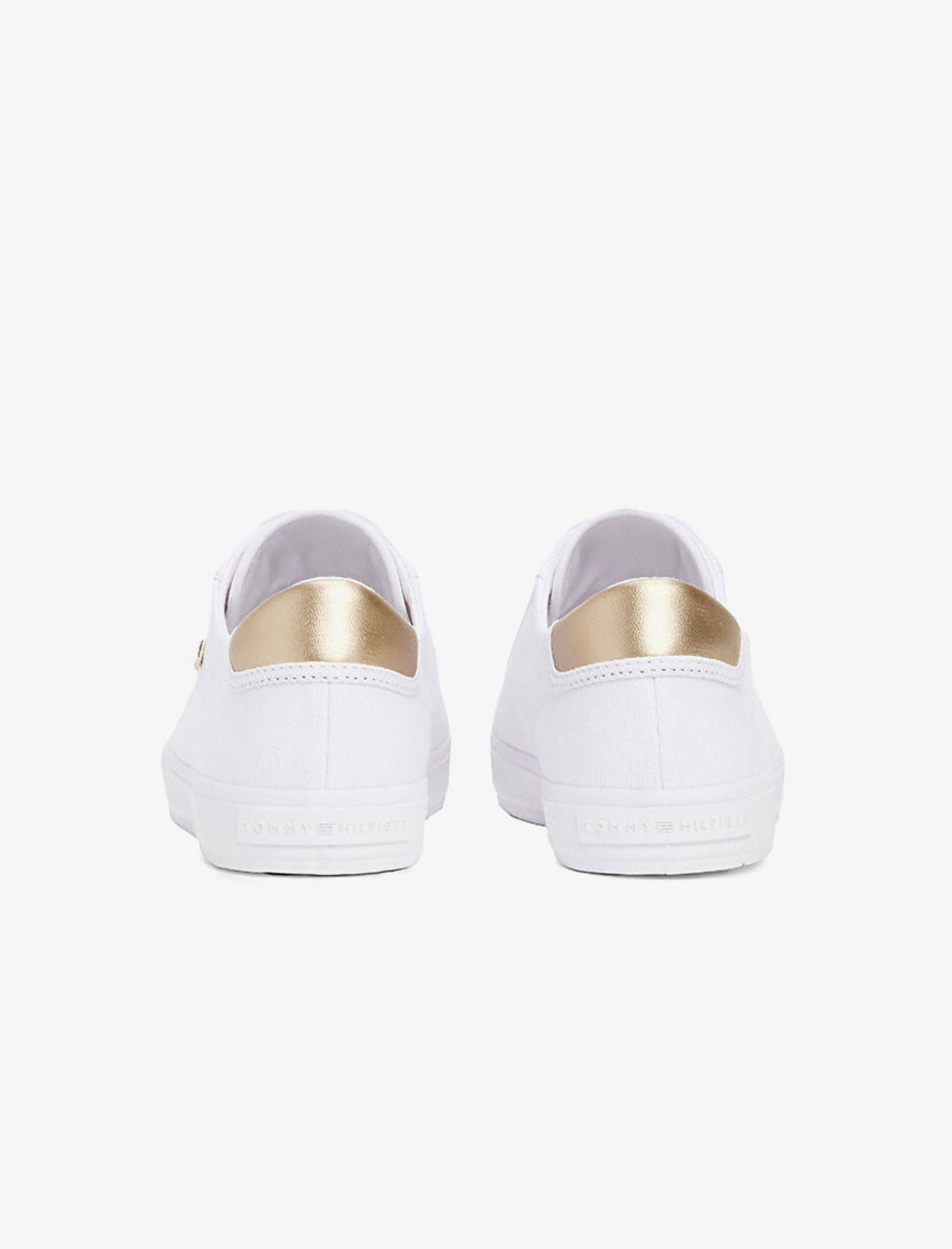 Tommy Hilfiger Vulc Lace Up Kadın Beyaz Sneaker Tommy Hilfiger Vulc Lace Up Kadın Beyaz Sneaker