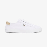 Tommy Hilfiger Vulc Lace Up Kadın Beyaz Sneaker Tommy Hilfiger Vulc Lace Up Kadın Beyaz Sneaker