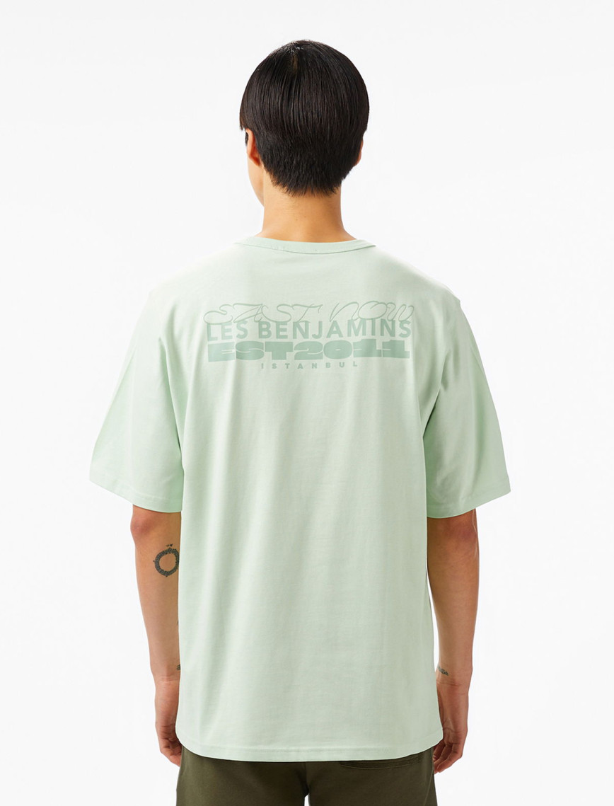 Les Benjamins 412 East Now Erkek Yeşil T-Shirt Les Benjamins 412 East Now Erkek Yeşil T-Shirt
