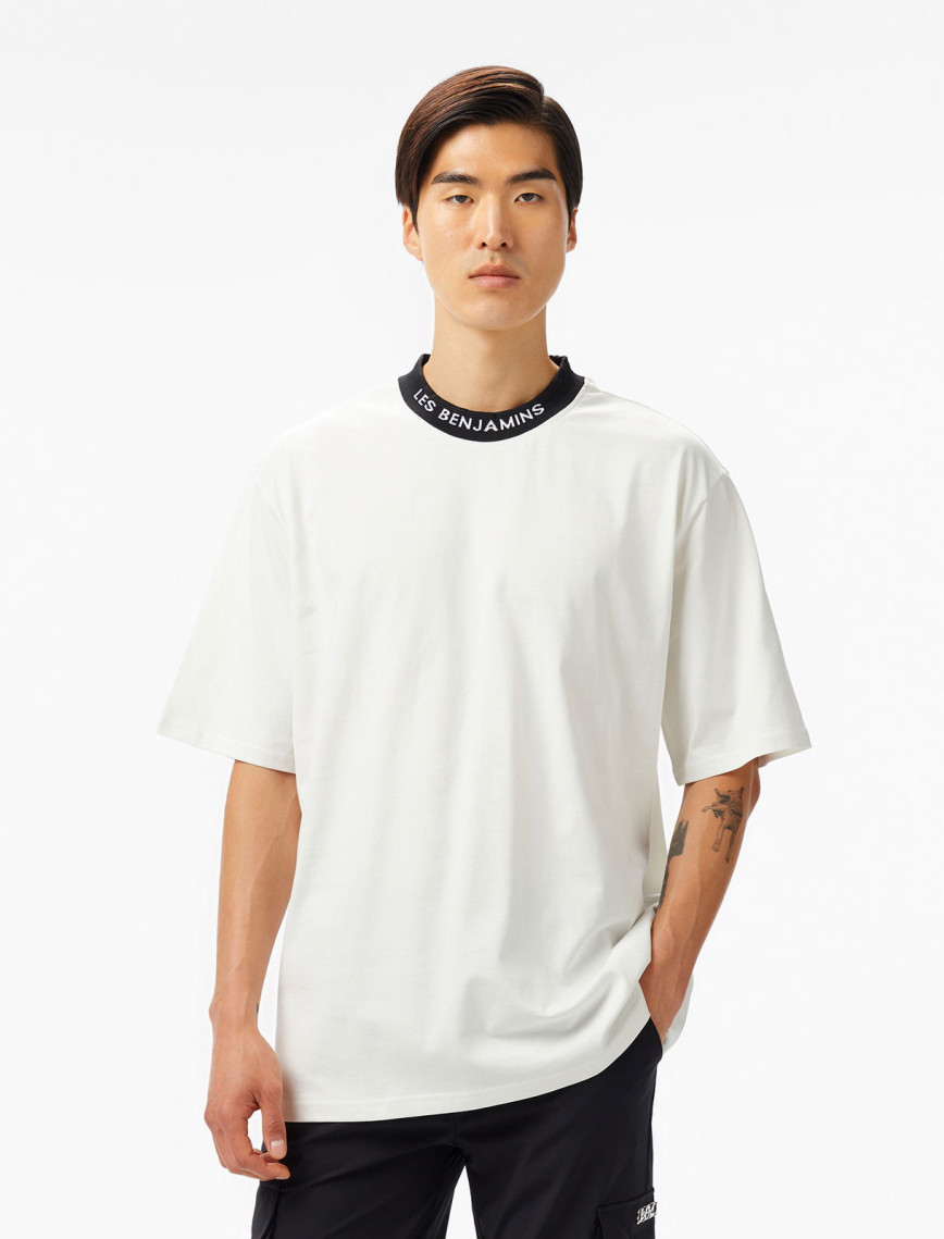 Les Benjamins 404 Erkek Beyaz T-Shirt Les Benjamins 404 Erkek Beyaz T-Shirt