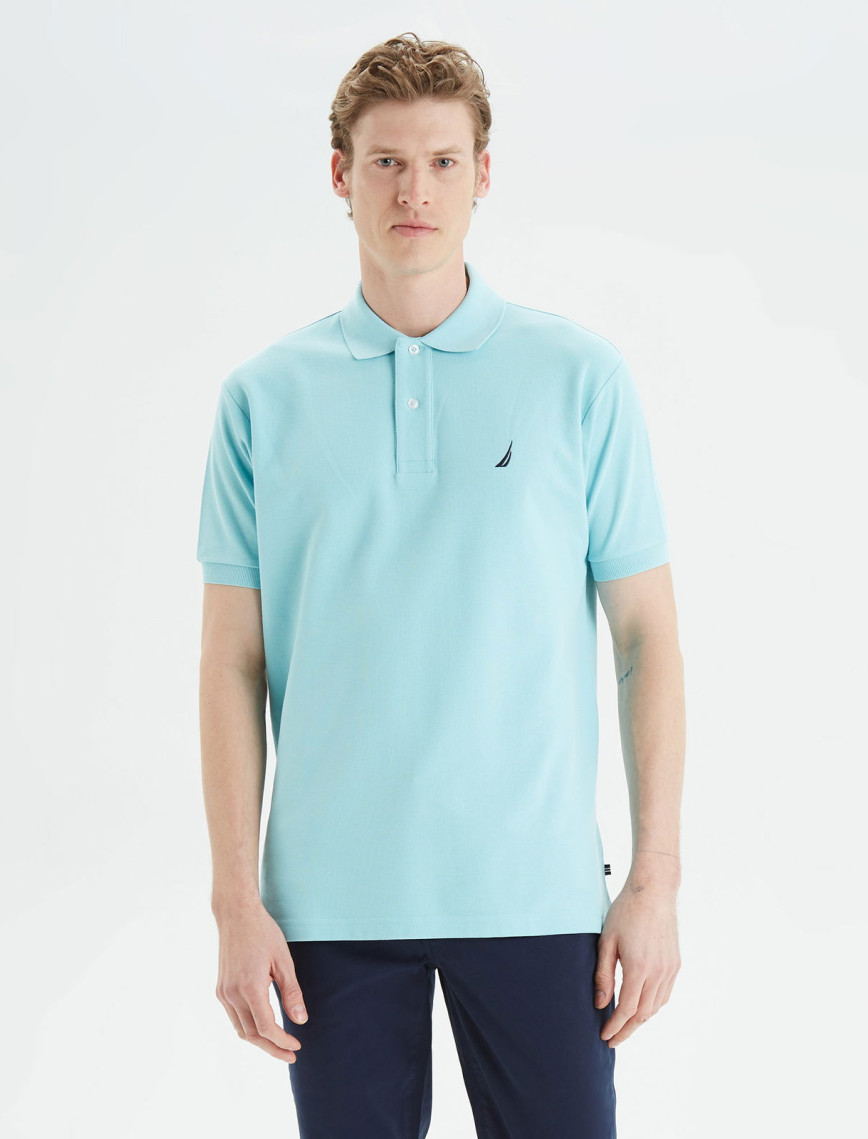 Nautica Erkek Pembe Classic Fit Polo Yaka T-Shirt