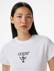 Guess Colette Ss Tee Kadın Beyaz T-Shirt Guess Colette Ss Tee Kadın Beyaz T-Shirt