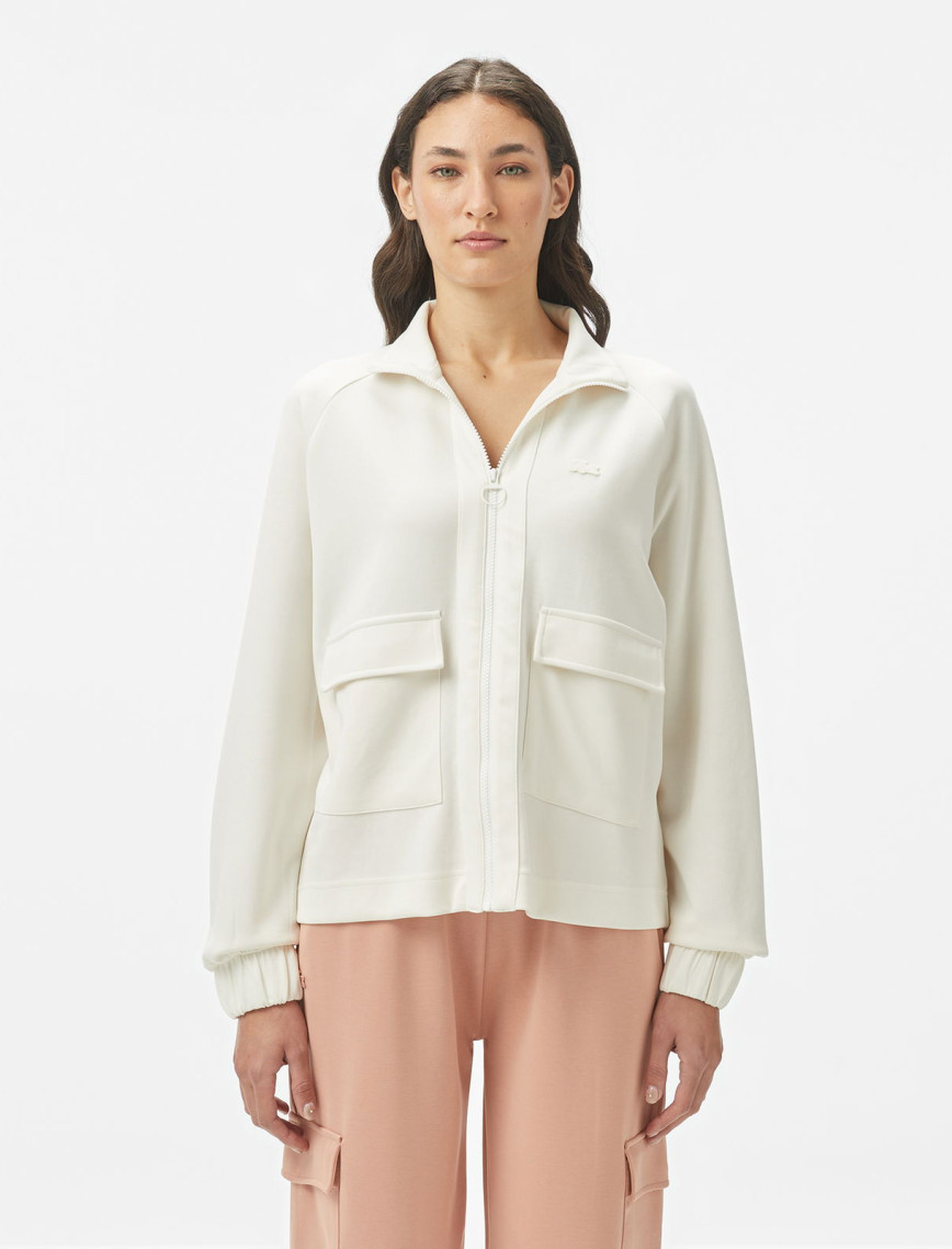 Lacoste Kadın Loose Fit Fermuarlı Lacivert Sweatshirt Lacoste Kadın Loose Fit Fermuarlı Lacivert Sweatshirt