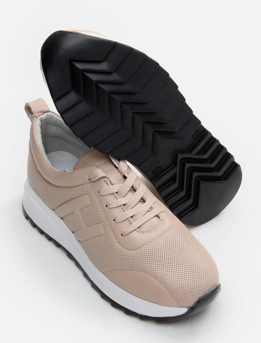 Kadın Deri Vizon Spor Ayakkabı Kadın Deri Vizon Spor Ayakkabı