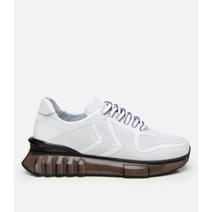 Kadın Deri Beyaz Comfort Spor Ayakkabı