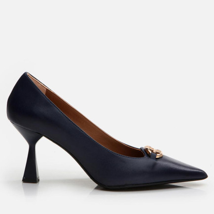 Kadın Deri Lacivert Stiletto Kadın Deri Lacivert Stiletto