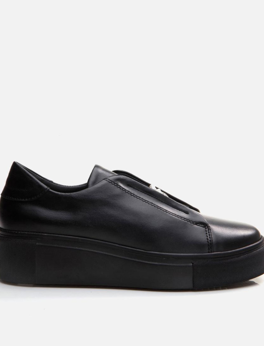 Kadın Deri Siyah Spor Ayakkabı Kadın Deri Siyah Spor Ayakkabı