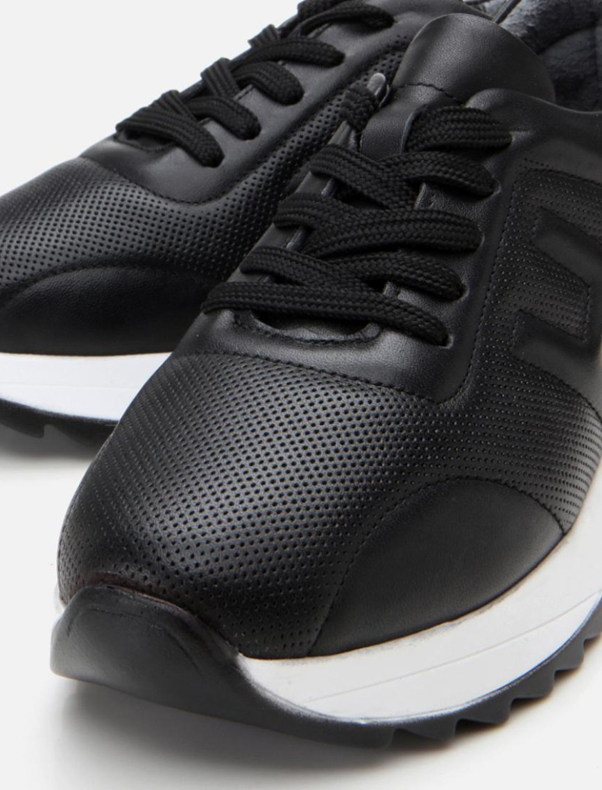 Kadın Deri Siyah Comfort Spor Ayakkabı Kadın Deri Siyah Comfort Spor Ayakkabı