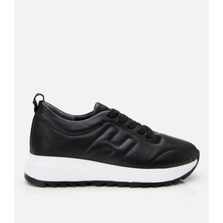 Kadın Deri Siyah Comfort Spor Ayakkabı