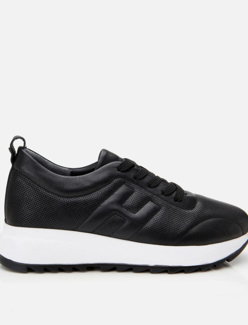 Kadın Deri Siyah Comfort Spor Ayakkabı Kadın Deri Siyah Comfort Spor Ayakkabı