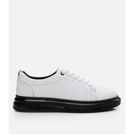 Kadın Deri Beyaz Spor Ayakkabı