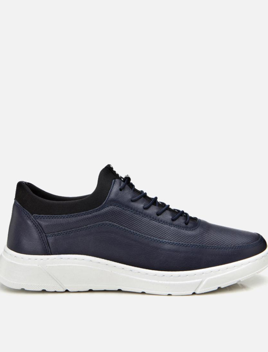 Erkek Deri Beyaz Rahat Spor Ayakkabı Erkek Deri Beyaz Rahat Spor Ayakkabı