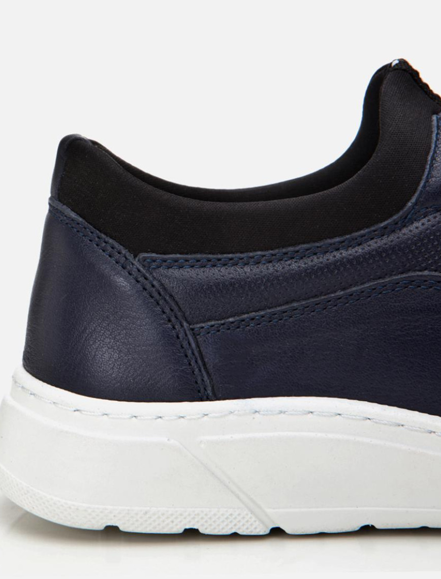 Erkek Deri Lacivert Rahat Spor Ayakkabı Erkek Deri Lacivert Rahat Spor Ayakkabı