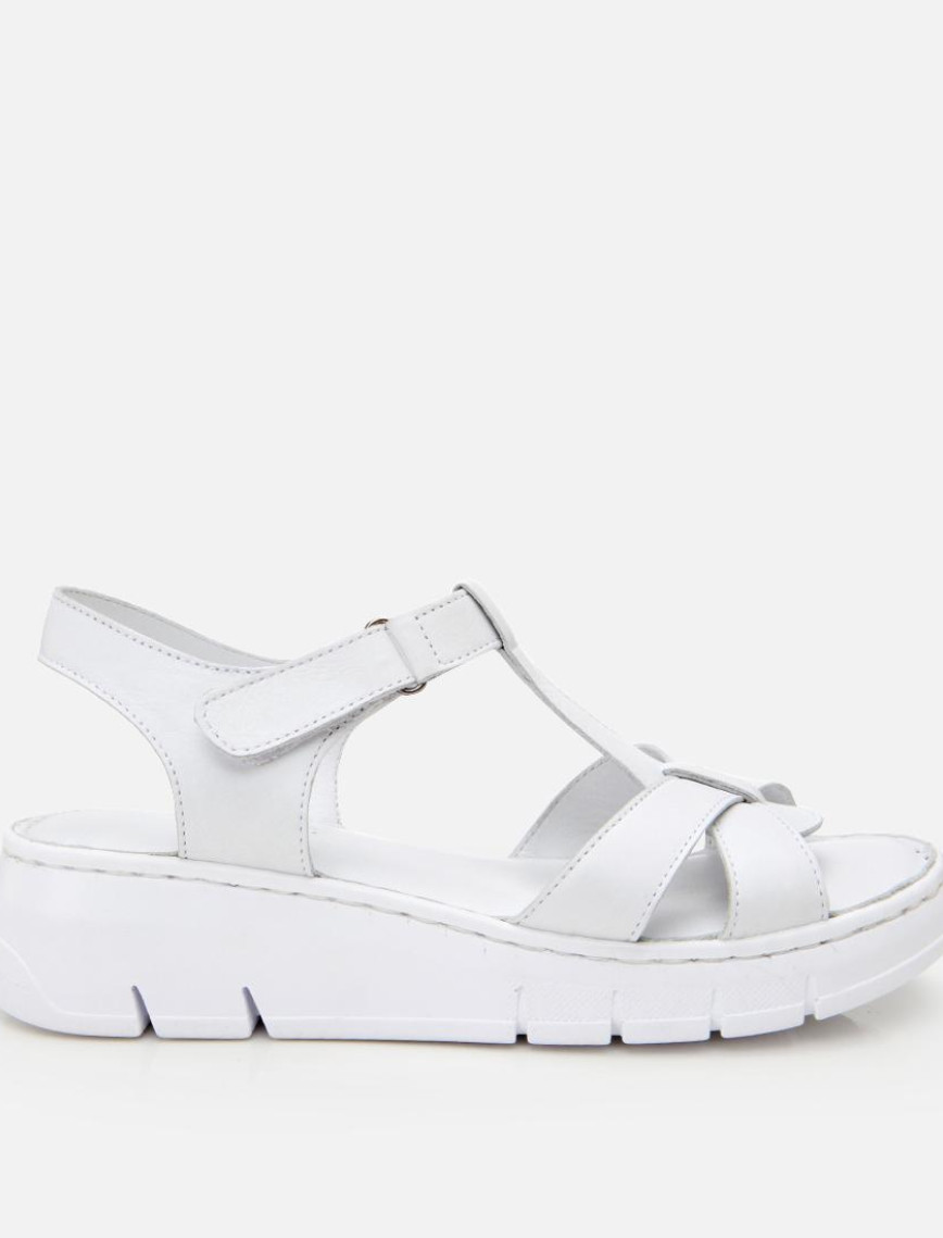 Kadın Deri Taba Ayarlanabilir Comfort Sandalet Kadın Deri Taba Ayarlanabilir Comfort Sandalet