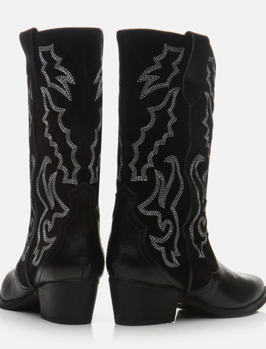 Kadın Deri Siyah Çizme Kadın Deri Siyah Çizme