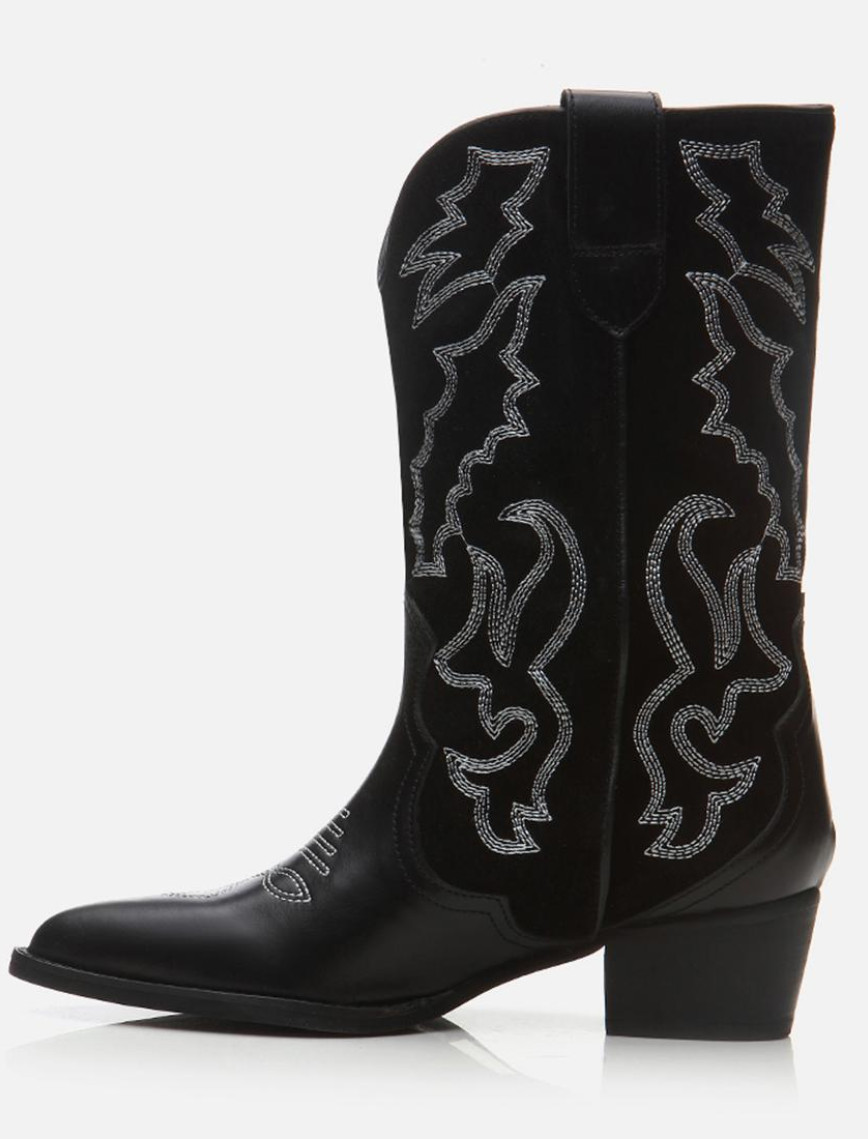 Kadın Deri Siyah Çizme Kadın Deri Siyah Çizme