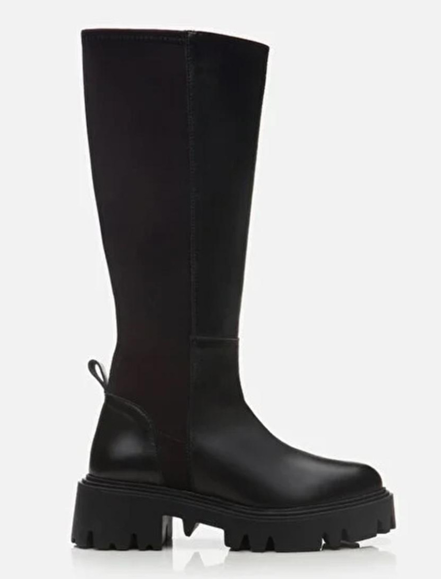 Kadın Deri Siyah Çizme Kadın Deri Siyah Çizme