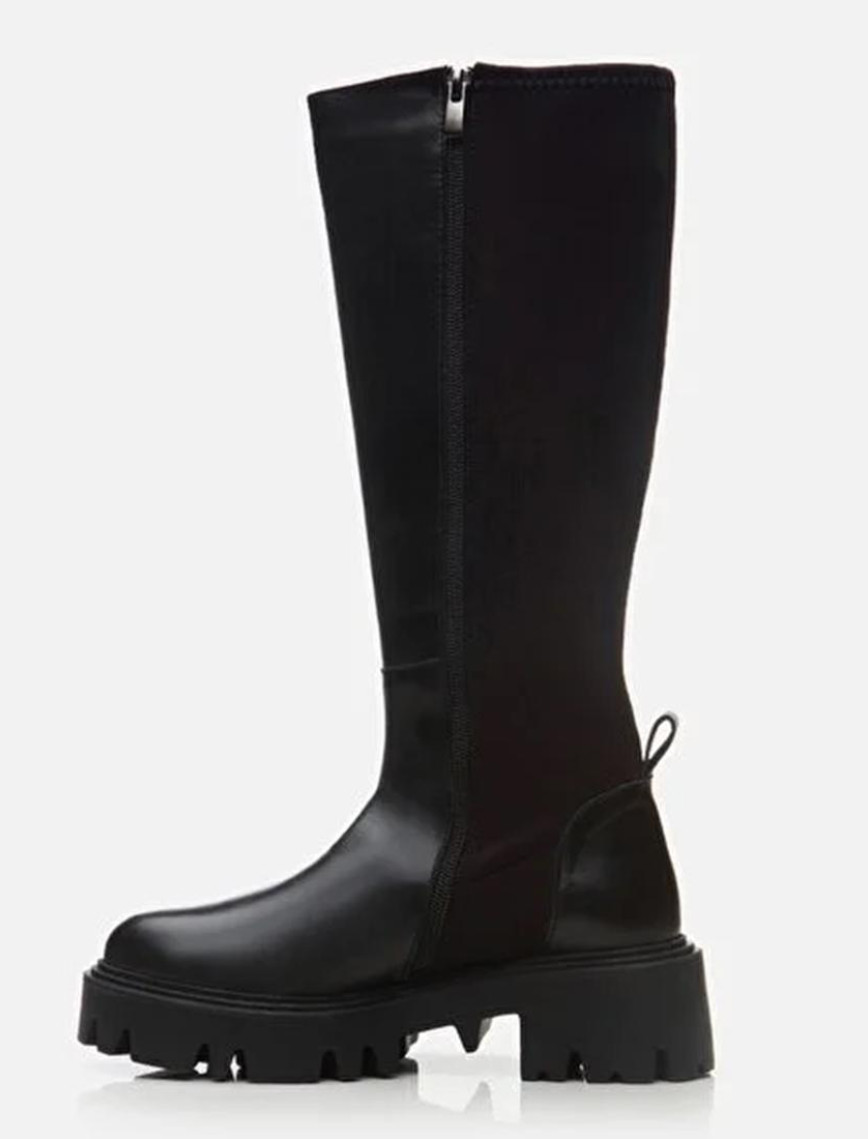 Kadın Deri Siyah Çizme Kadın Deri Siyah Çizme