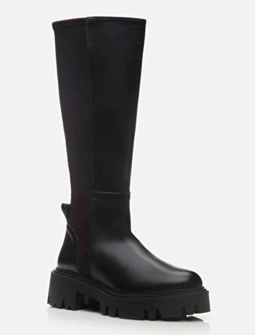 Kadın Deri Siyah Çizme Kadın Deri Siyah Çizme