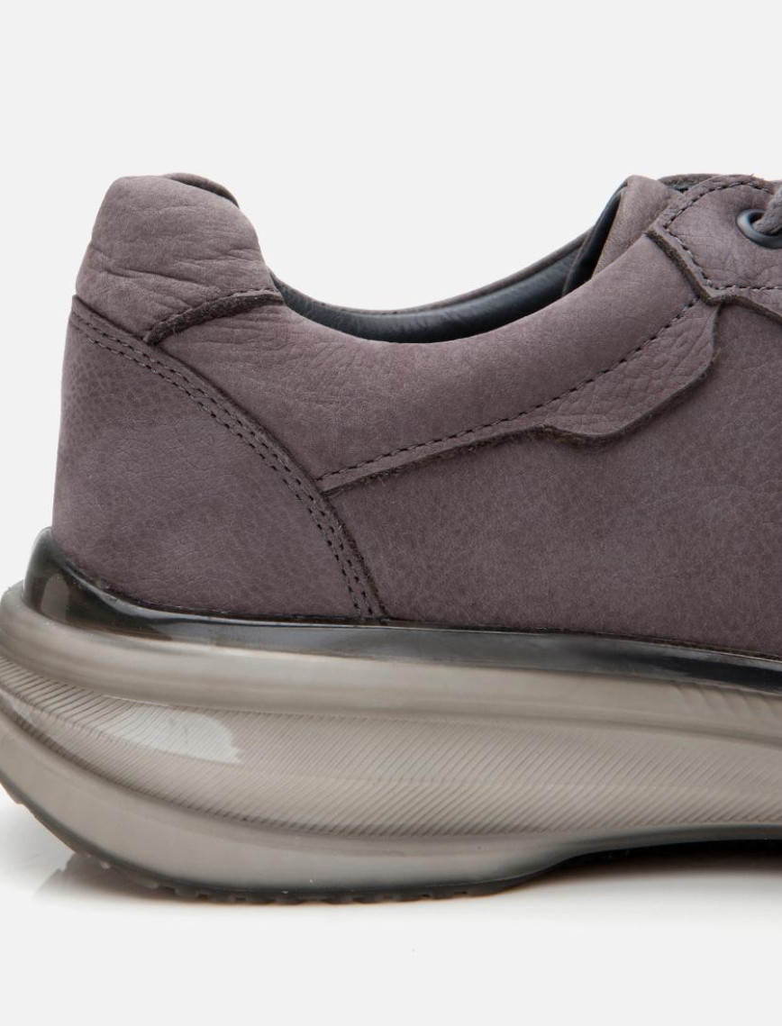 Erkek Nubuk Deri Gri Spor Ayakkabı Erkek Nubuk Deri Gri Spor Ayakkabı