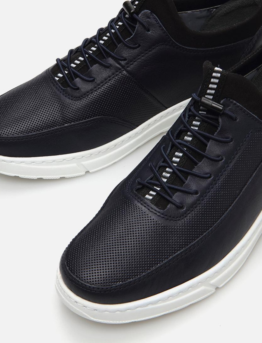 Erkek Deri Lacivert Spor Ayakkabı Erkek Deri Lacivert Spor Ayakkabı