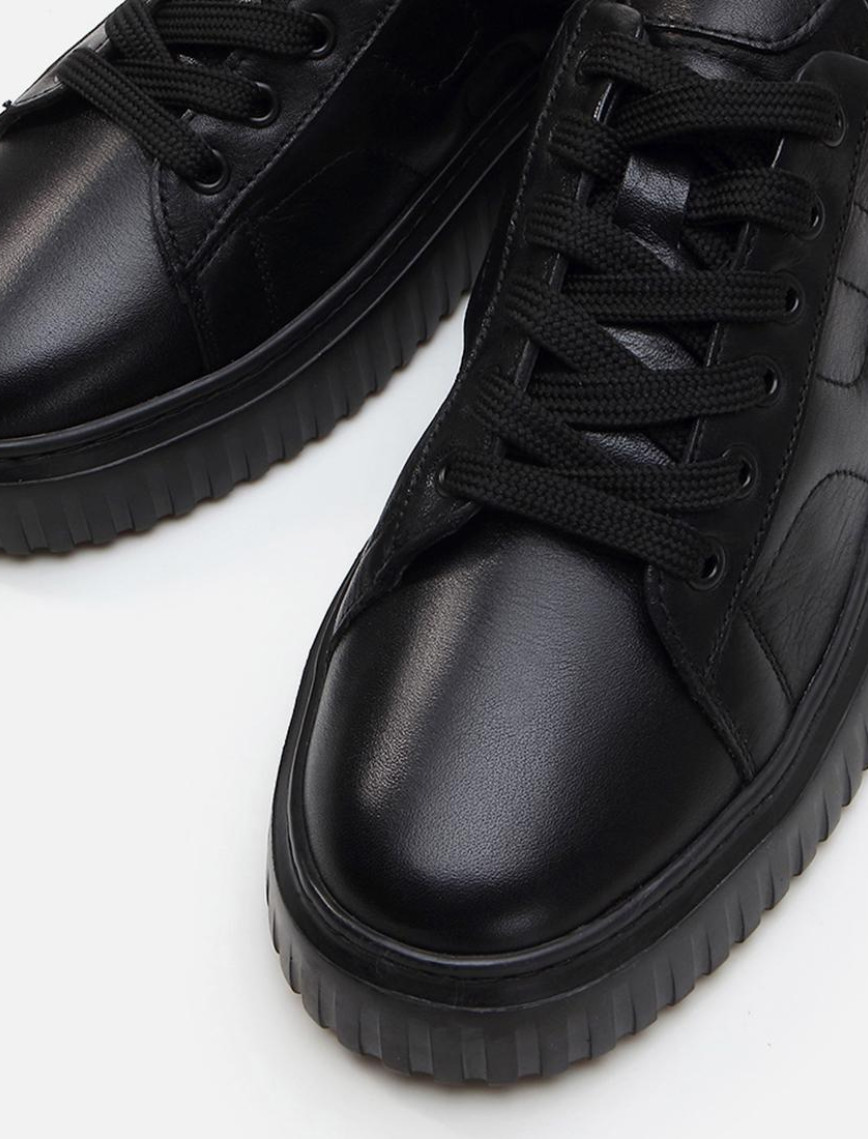 Erkek Deri Siyah Günlük Ayakkabı