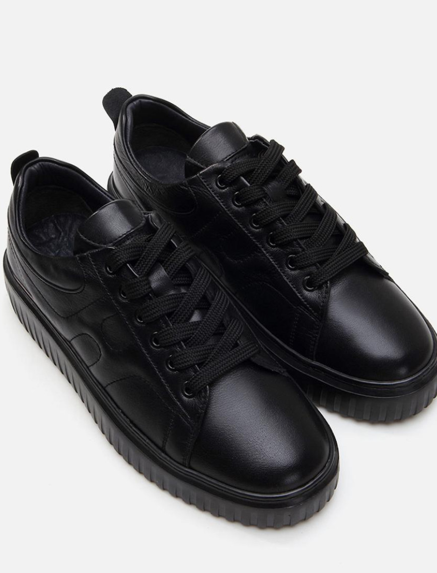 Erkek Deri Siyah Günlük Ayakkabı