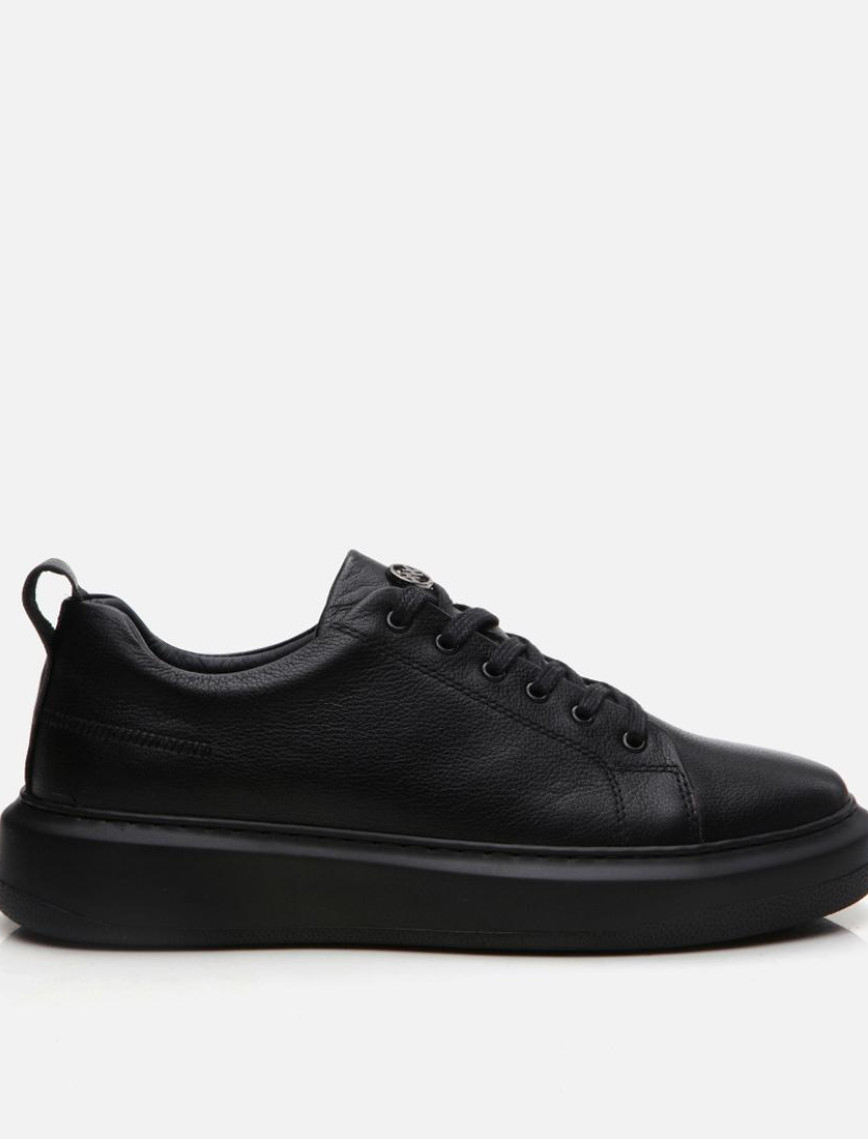 Erkek Deri Siyah Günlük Ayakkabı Erkek Deri Siyah Günlük Ayakkabı