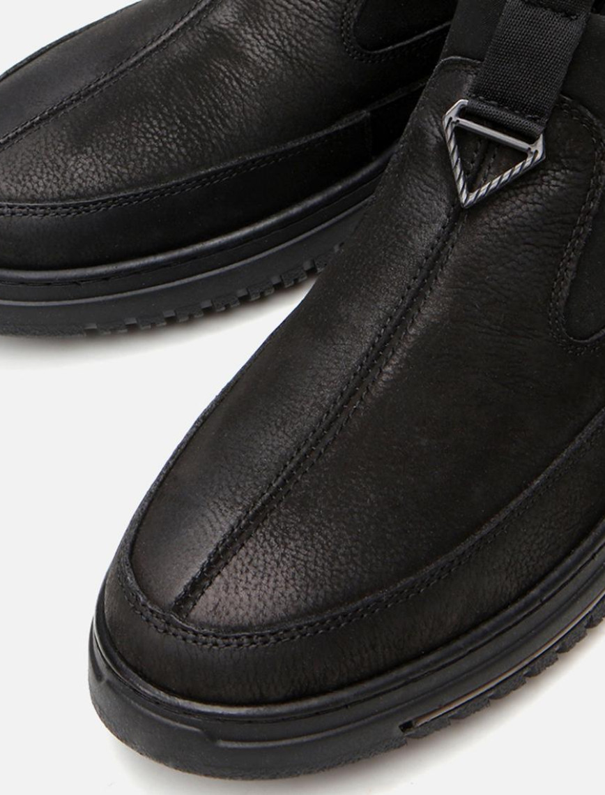 Erkek Deri Siyah Günlük Ayakkabı