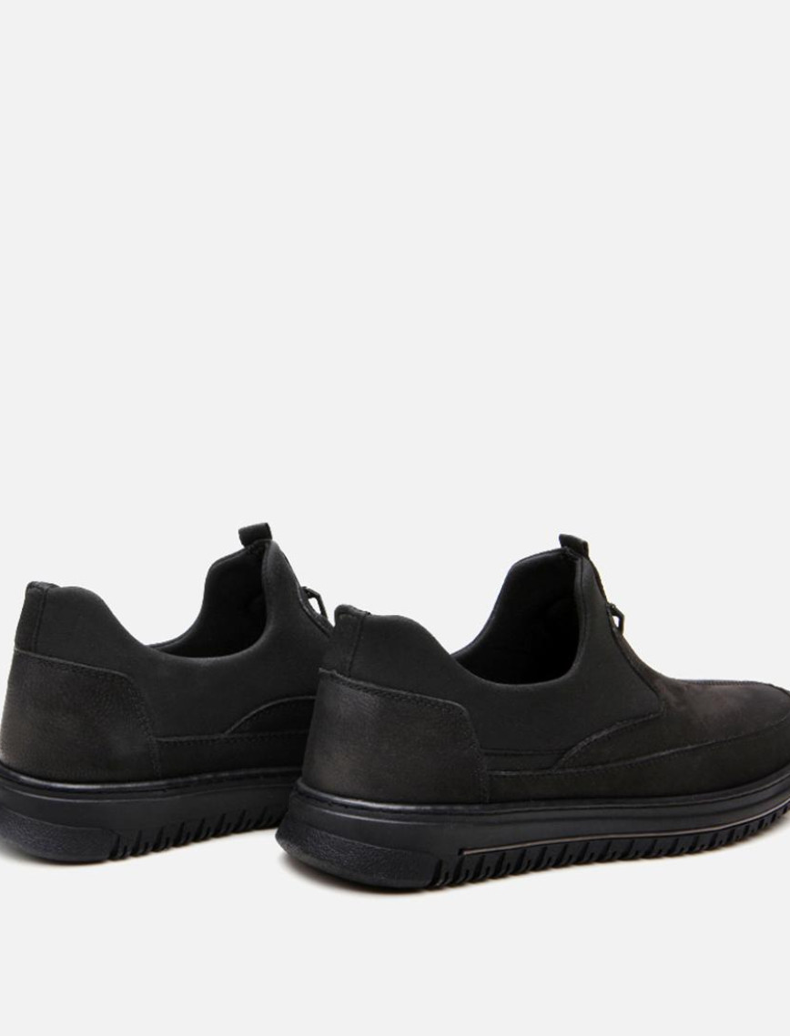 Erkek Deri Siyah Günlük Ayakkabı