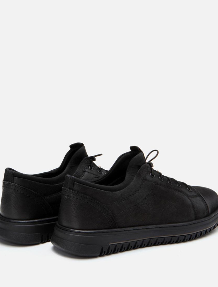 Erkek Deri Siyah Günlük Ayakkabı Erkek Deri Siyah Günlük Ayakkabı