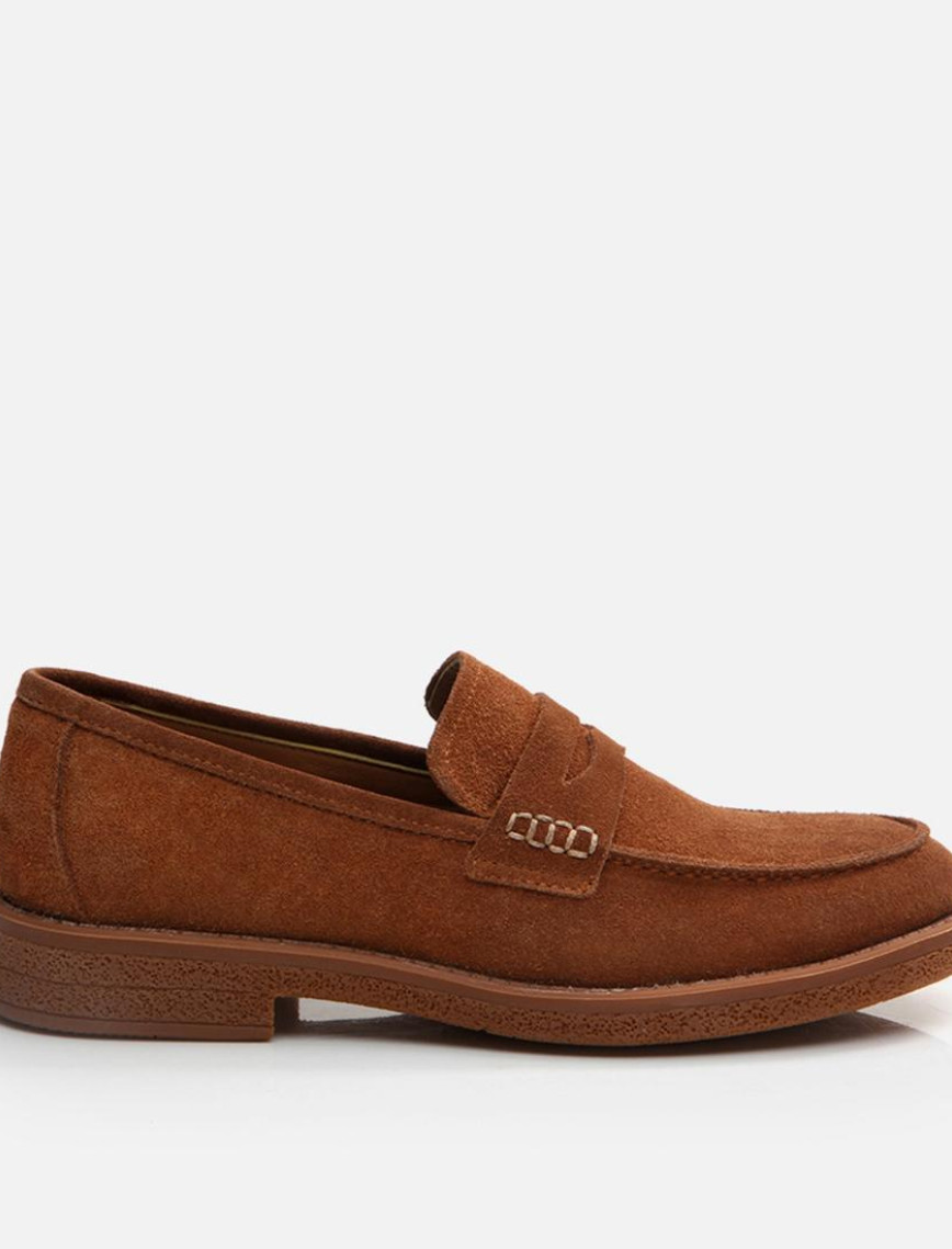 Erkek Deri Taba Loafer Erkek Deri Taba Loafer