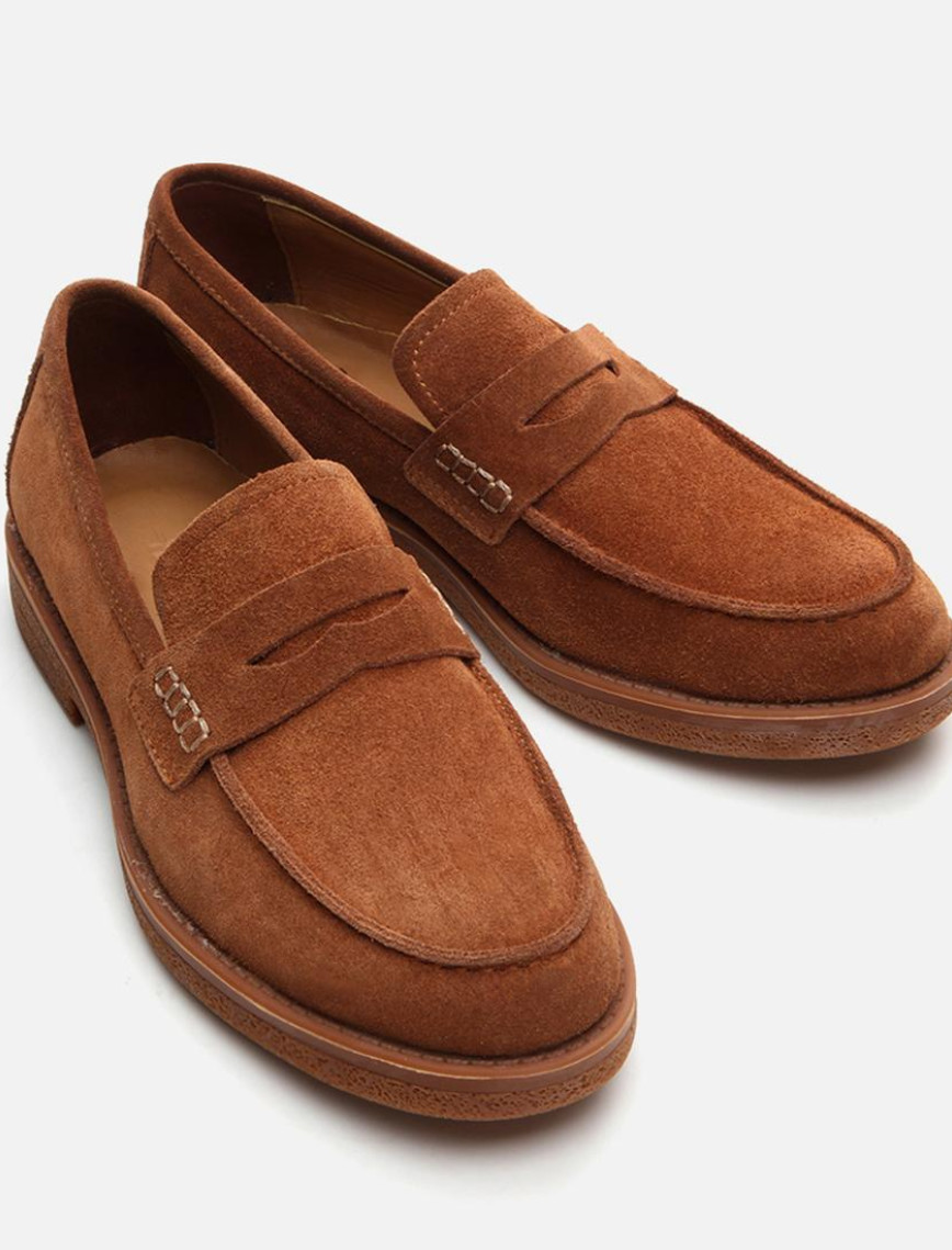 Erkek Deri Taba Loafer Erkek Deri Taba Loafer