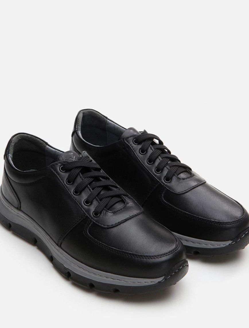 Erkek Deri Siyah Günlük Ayakkabı Erkek Deri Siyah Günlük Ayakkabı