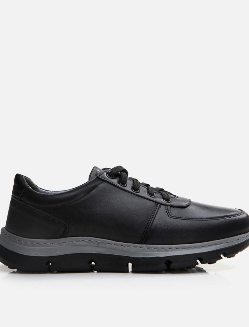 Erkek Deri Siyah Günlük Ayakkabı Erkek Deri Siyah Günlük Ayakkabı