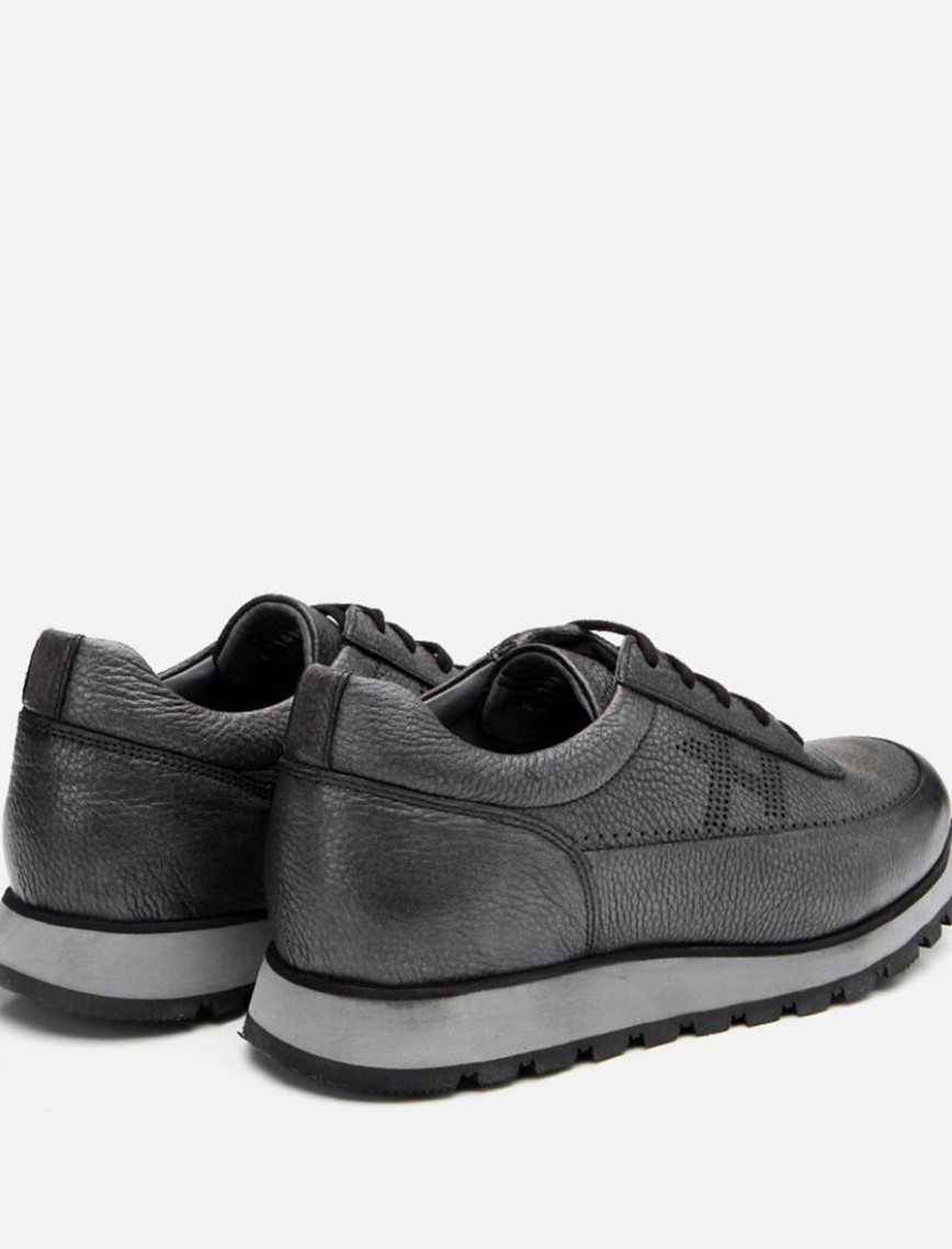 Erkek Deri Gri Spor Ayakkabı Erkek Deri Gri Spor Ayakkabı