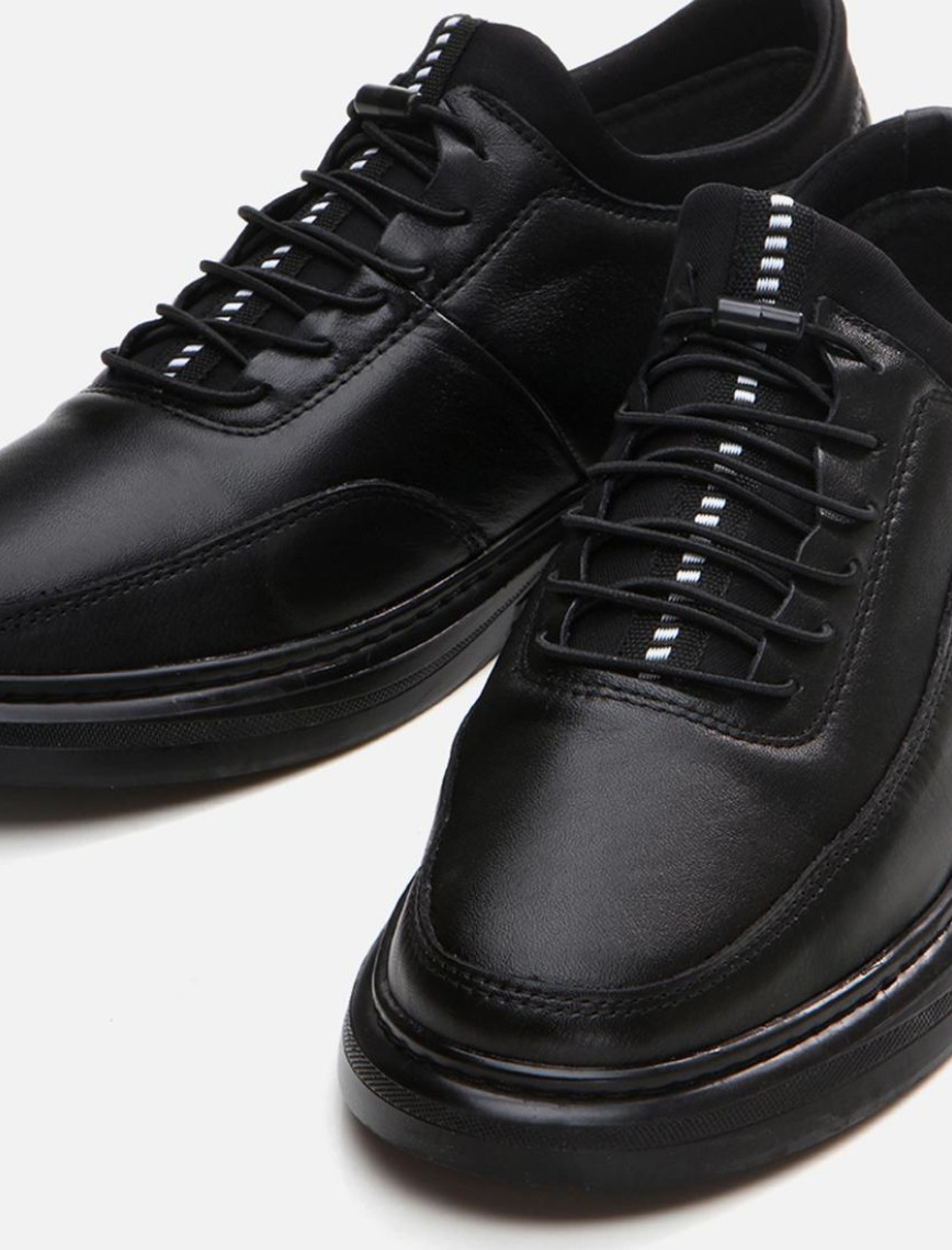 Erkek Deri Siyah Günlük Ayakkabı Erkek Deri Siyah Günlük Ayakkabı