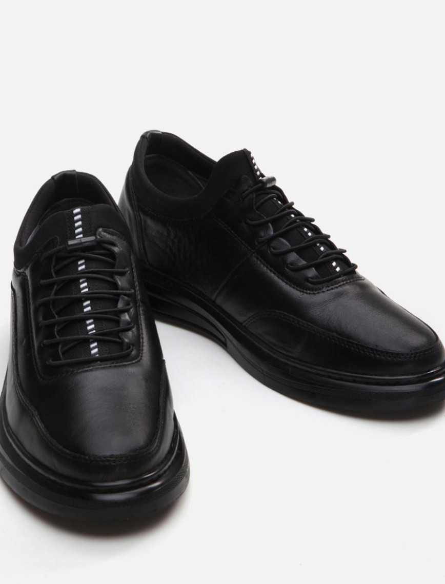 Erkek Deri Siyah Günlük Ayakkabı Erkek Deri Siyah Günlük Ayakkabı