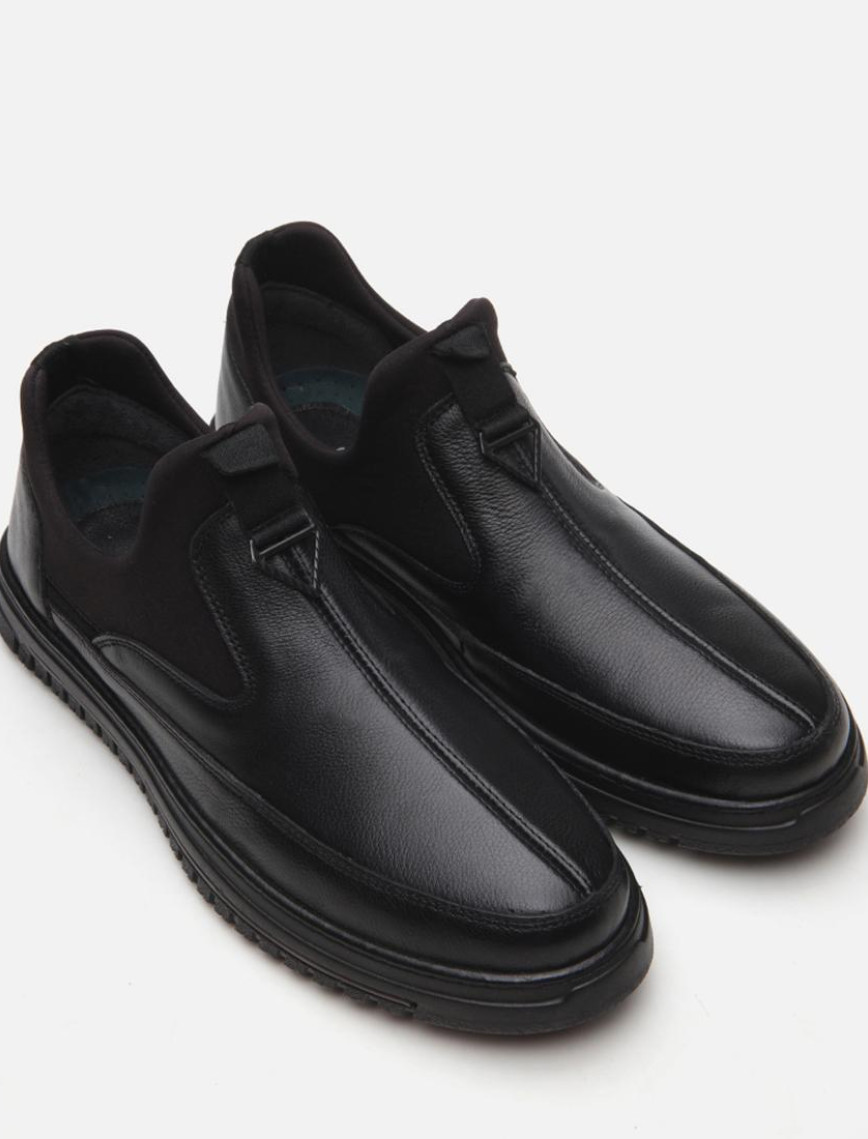 Erkek Deri Siyah Günlük Ayakkabı Erkek Deri Siyah Günlük Ayakkabı