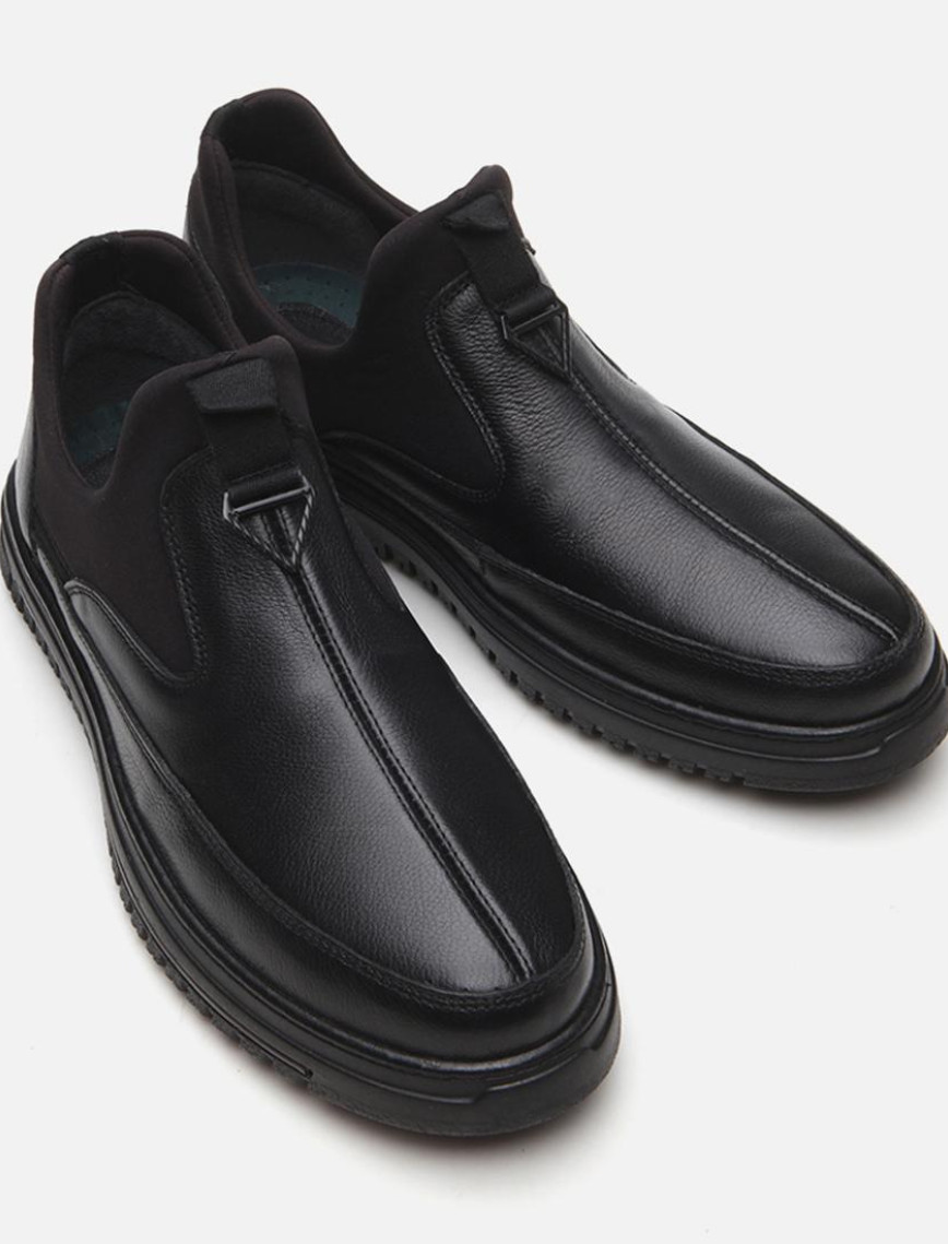 Erkek Deri Siyah Günlük Ayakkabı Erkek Deri Siyah Günlük Ayakkabı