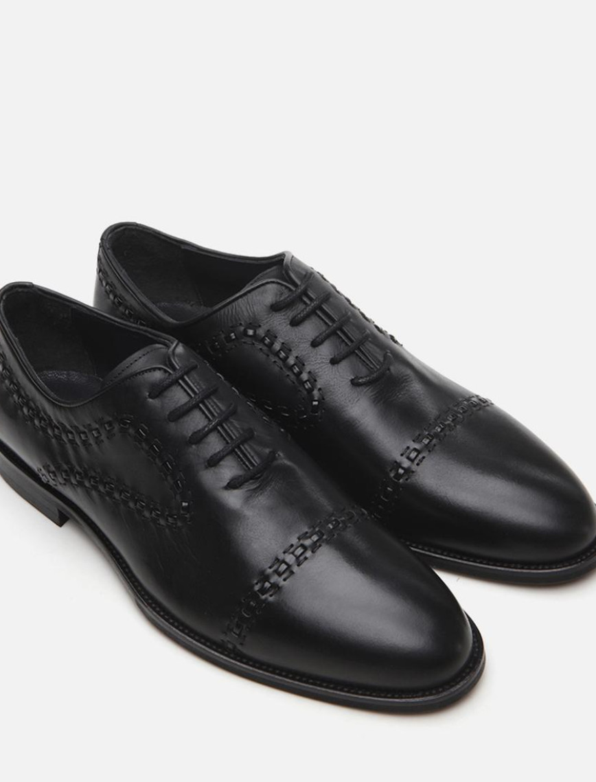 Erkek Deri Siyah Klasik Ayakkabı Erkek Deri Siyah Klasik Ayakkabı