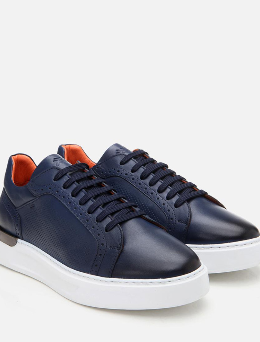 Erkek Deri Lacivert Günlük Ayakkabı Erkek Deri Lacivert Günlük Ayakkabı